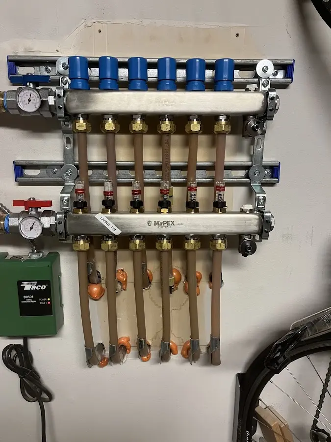 Plumber performing Gas Line Installation at a residential property in Davie